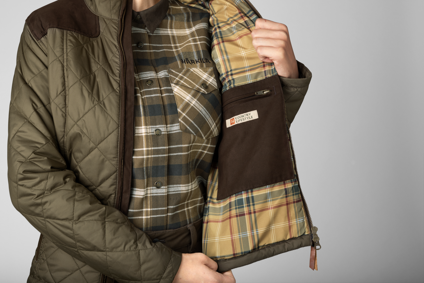 Veste Ailsa quilt Women - Willow green