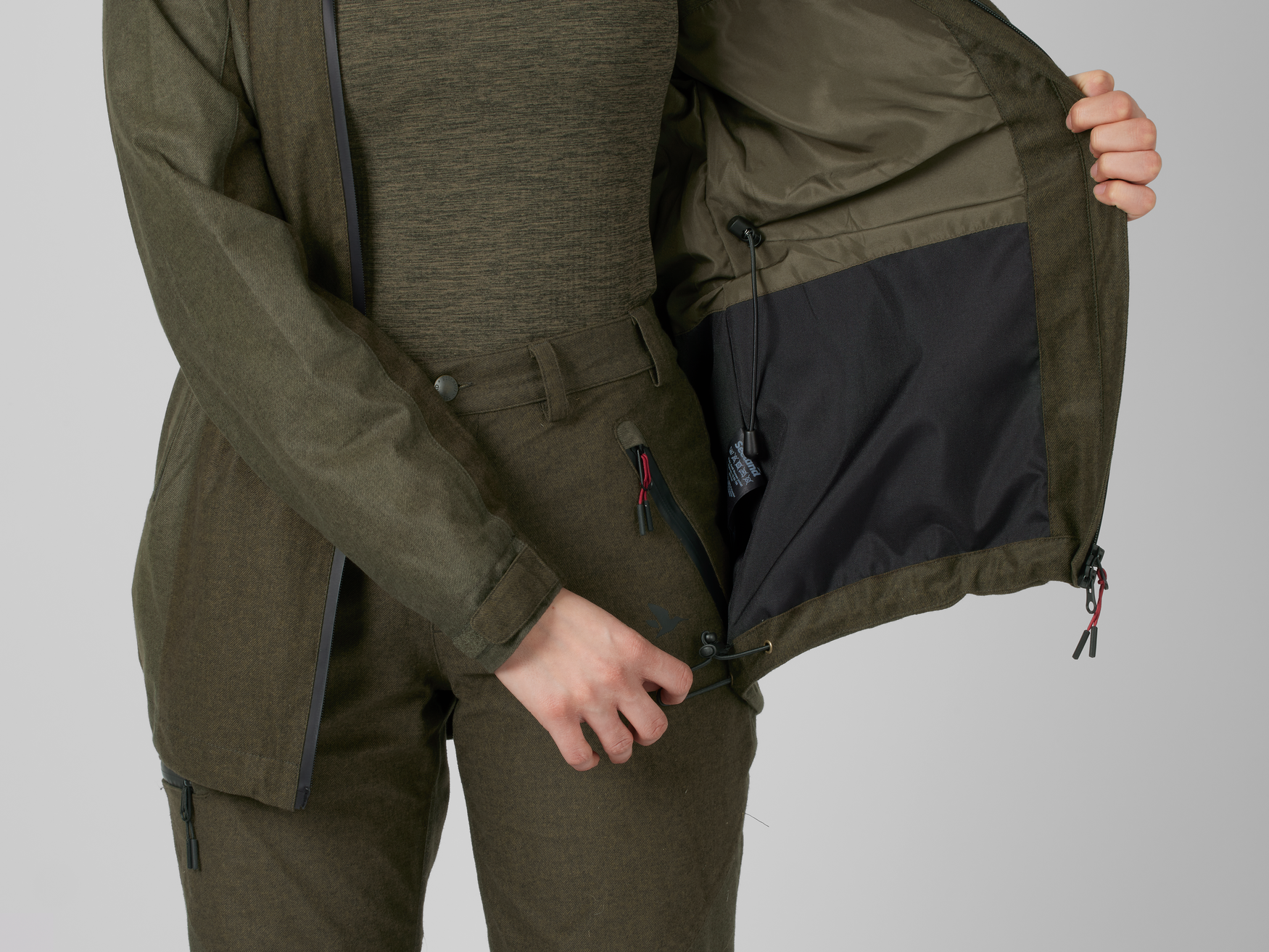 Avail jakke Women - Pine green melange