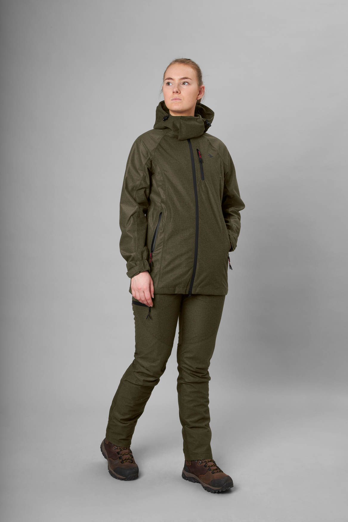 Avail jakke Women - Pine green melange
