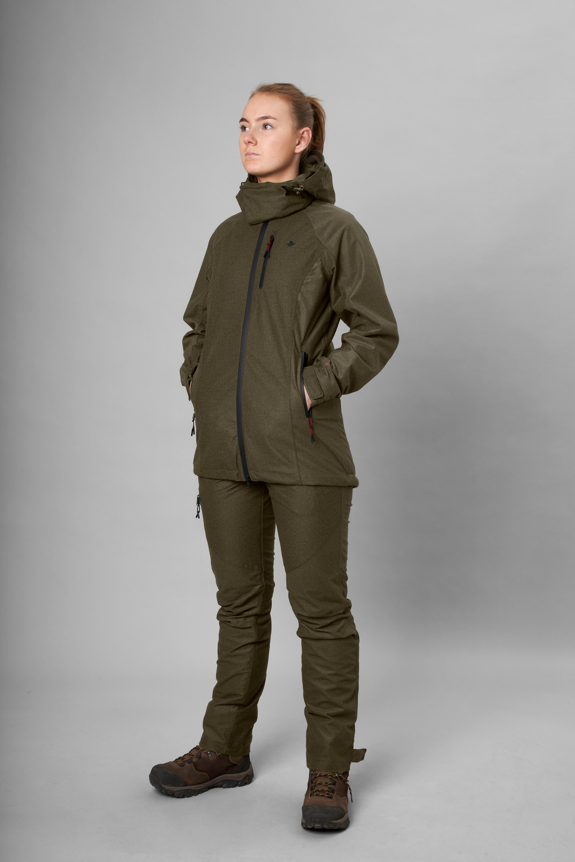 Avail jakke Women - Pine green melange