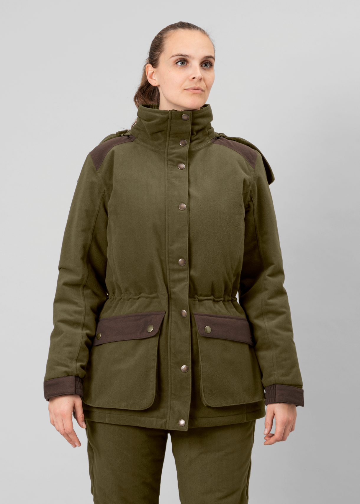 Max warm II Women Jacket - Pine green