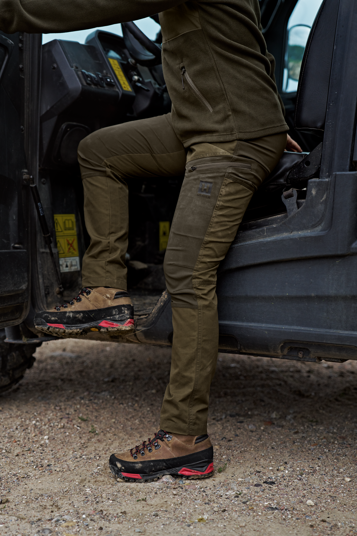 Härkila Fjell Hose Women - Dark olive/Willow green