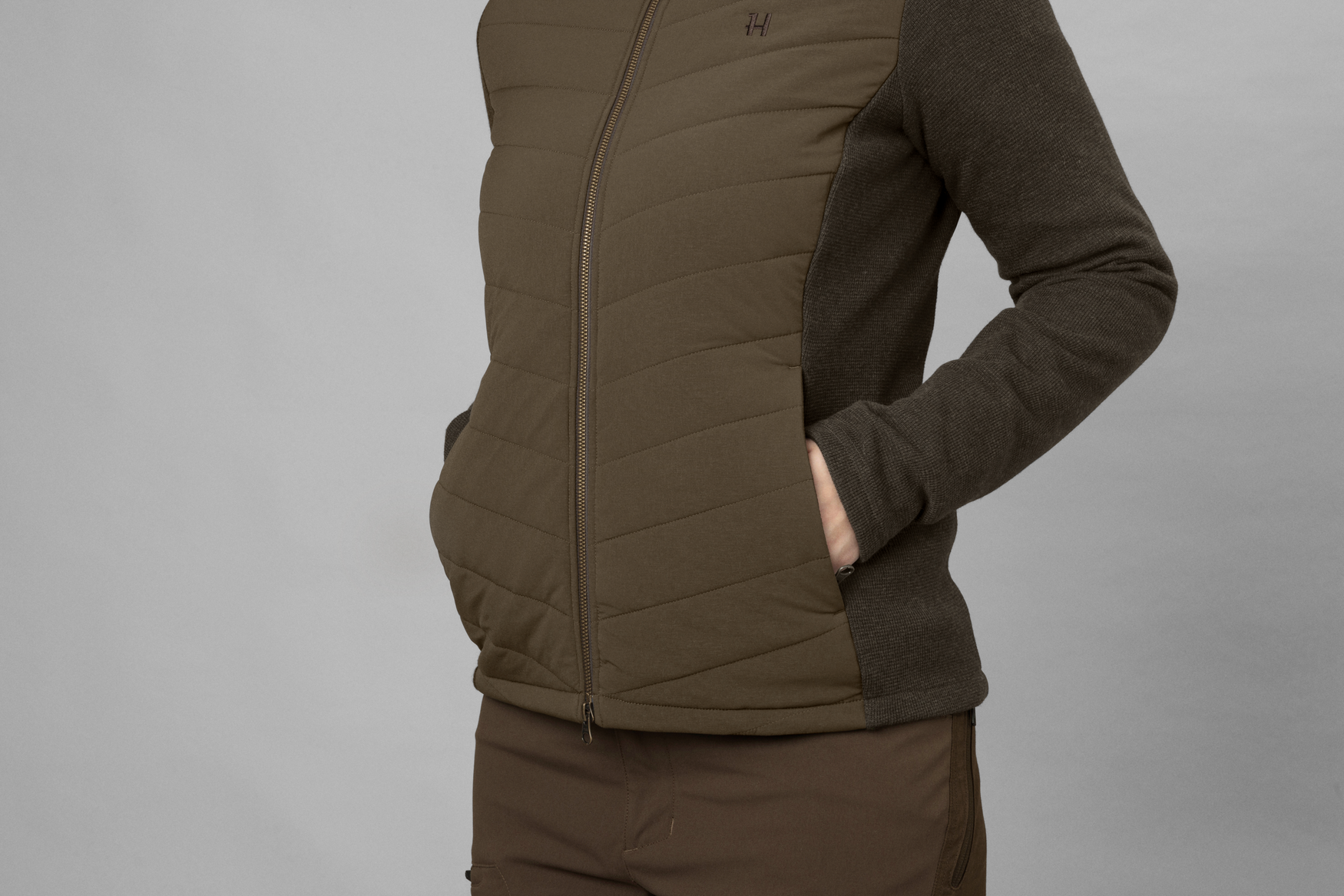 Sandhem Pro isoleret cardigan til kvinder - Willow green