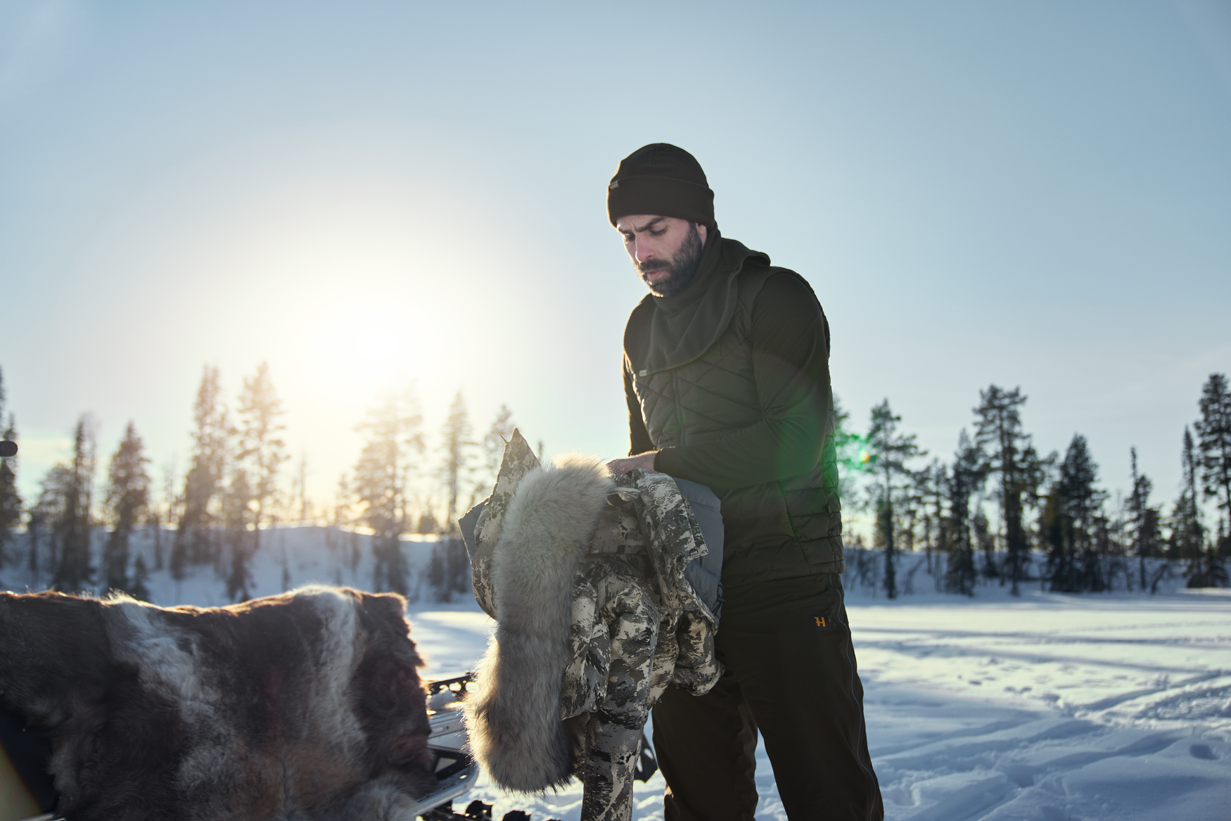 Trygve halsedisse - Willow green