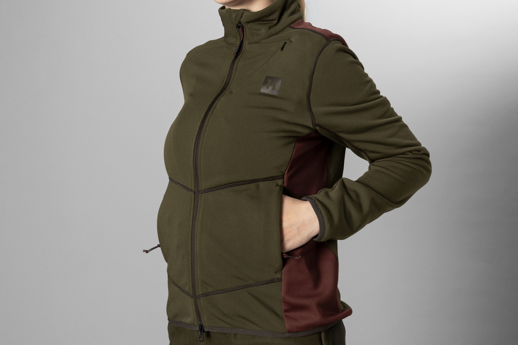 Oda fleece veste Women - Willow green