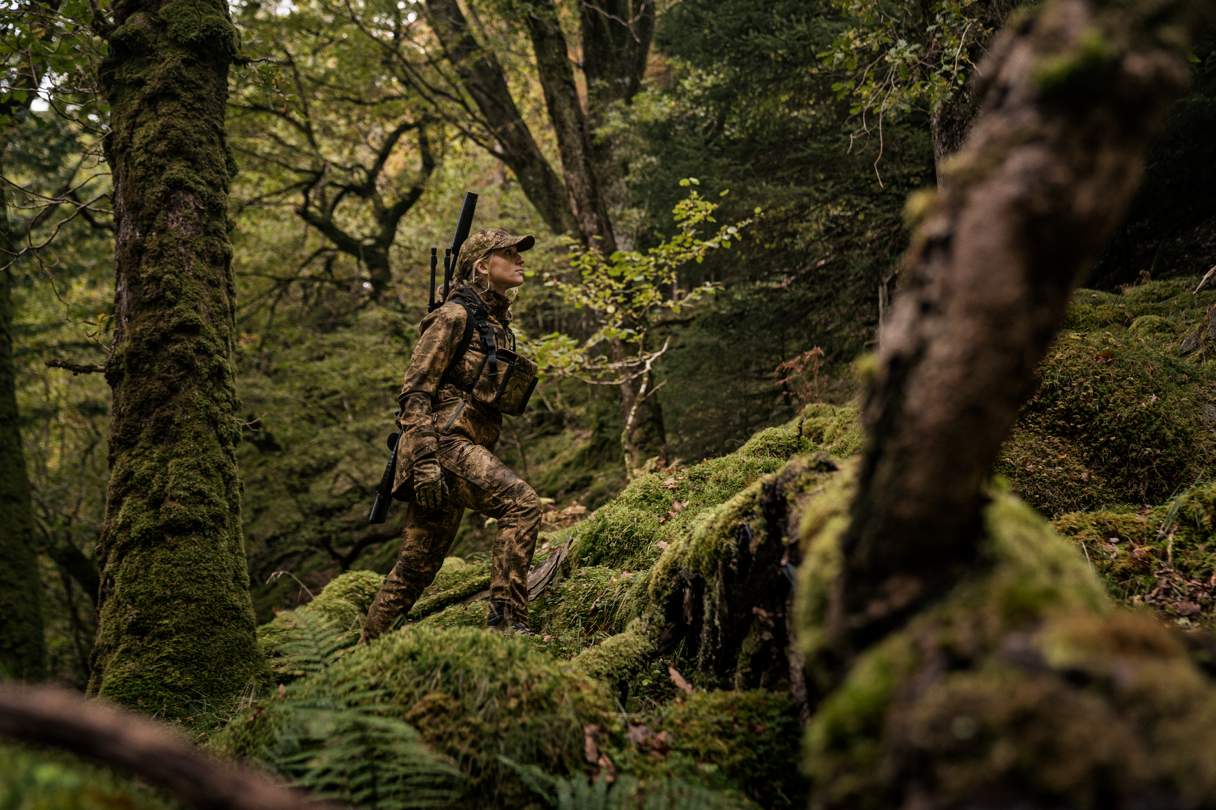 Deer Stalker camo HWS jakke til kvinder - AXIS MSP®Forest