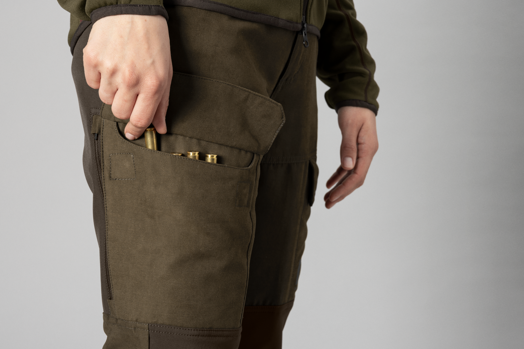 Härkila Scandinavian Hose Woman - Willow green/Deep brown