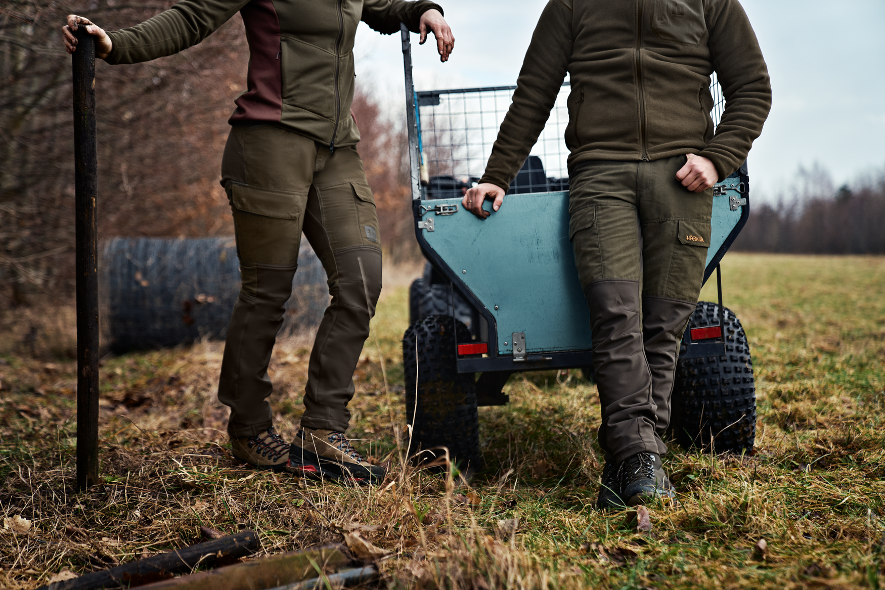 Härkila Scandinavian bukser til kvinder - Willow green/Deep brown