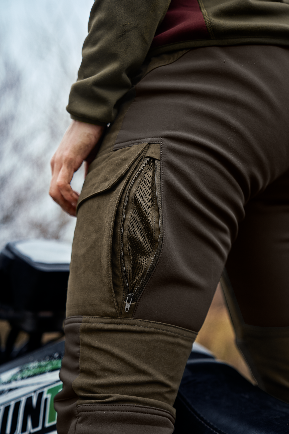 Härkila Scandinavian Hose Woman - Willow green/Deep brown