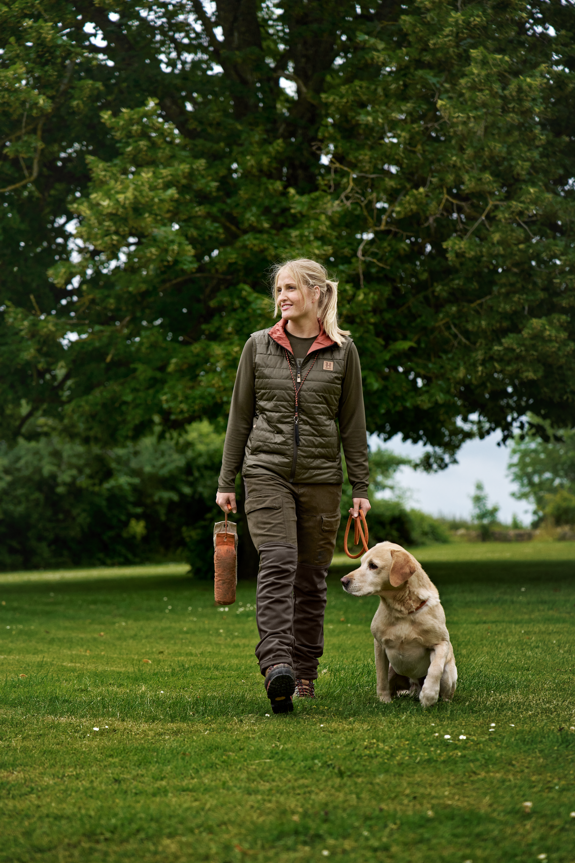 Härkila Scandinavian Hose Woman - Willow green/Deep brown