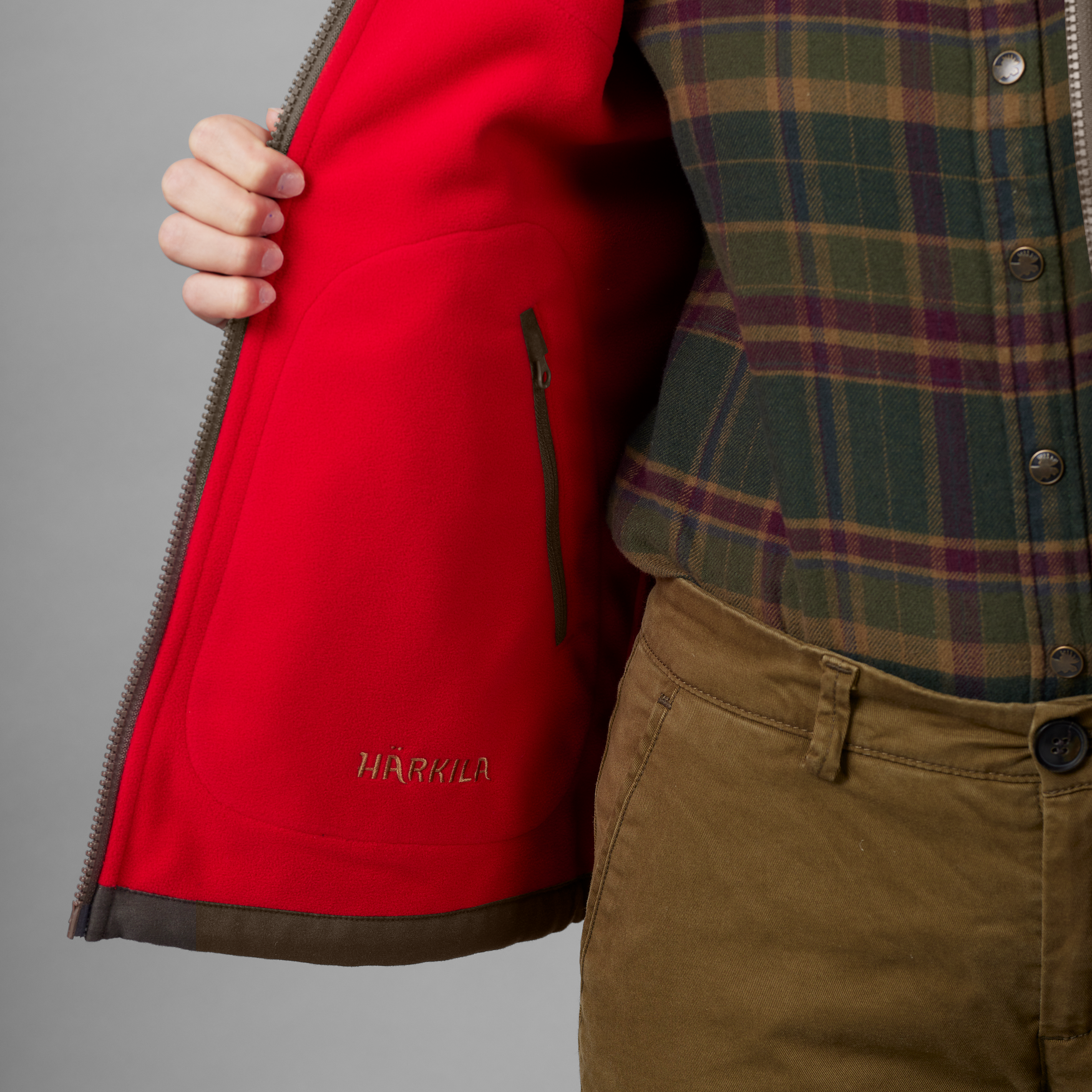 Kamko fleece Women - Brown/Red