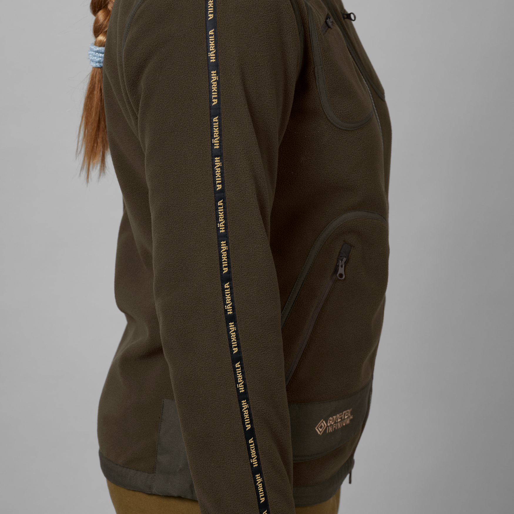 Kamko Fleece Femmes - Brown/Red