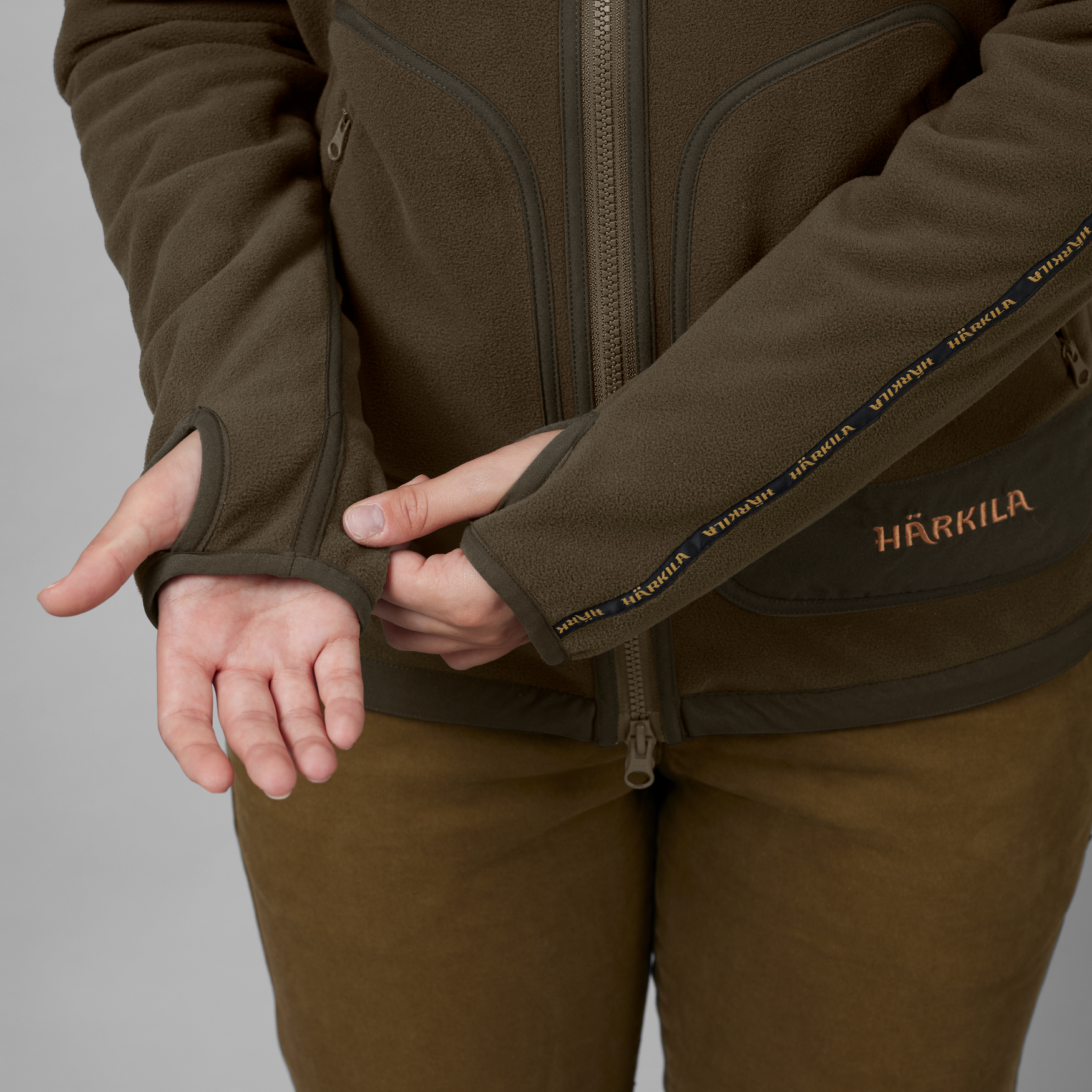 Kamko Fleece Femmes - Brown/Red