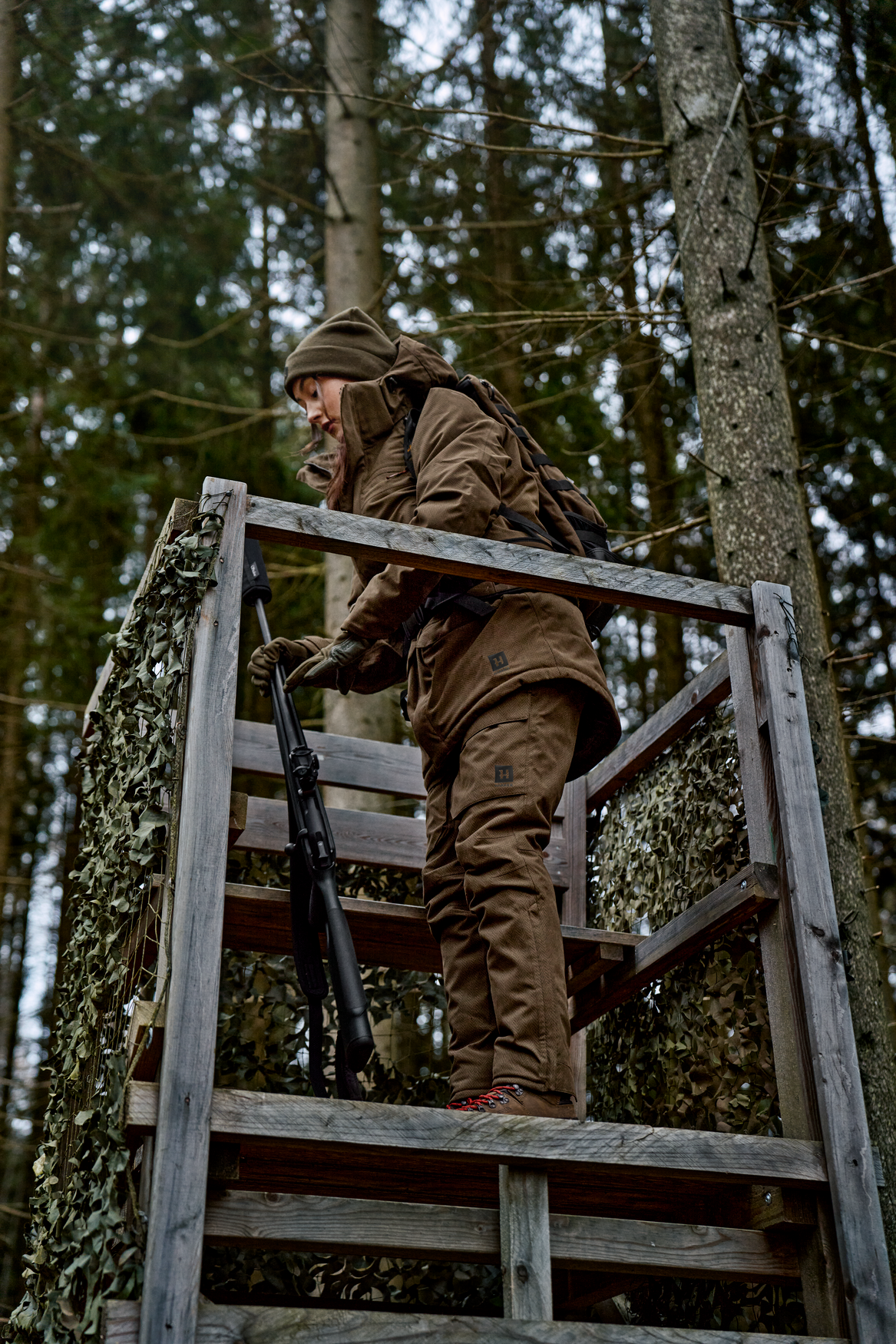 Pantalon Driven Hunt HWS Insulated Femmes - Willow green