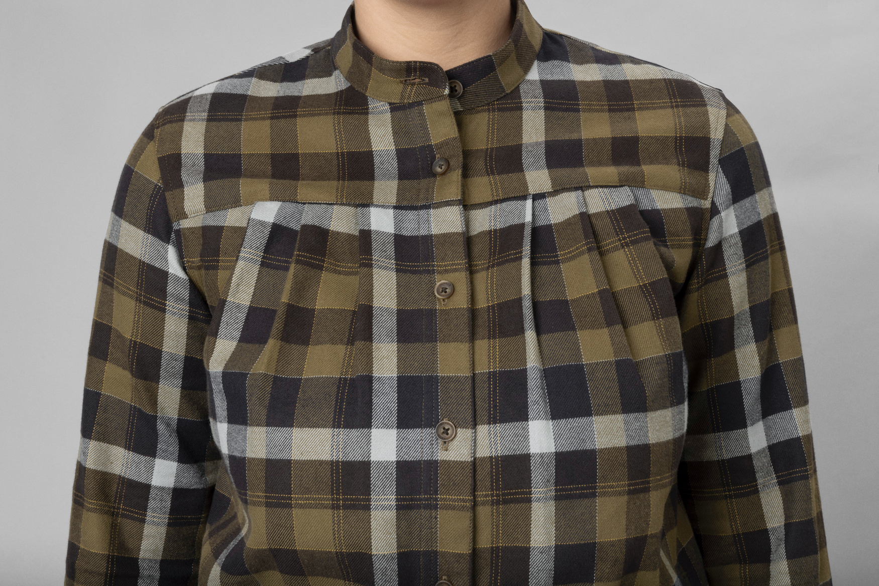 Sigrid L/S skjorte til kvinder - Willow green/Phantom