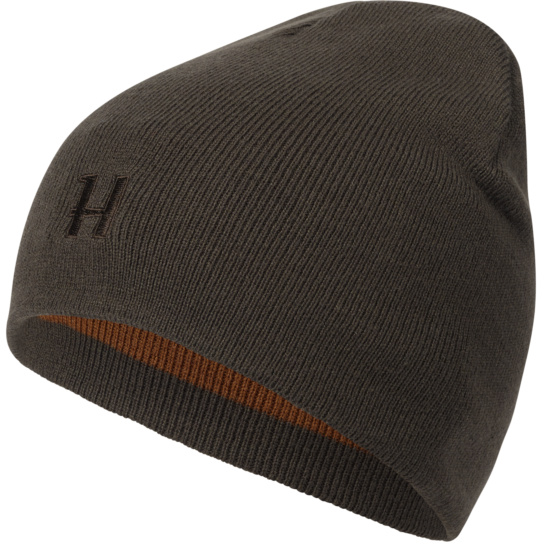 Härkila reversible beanie - Shadow brown/Rustique clay