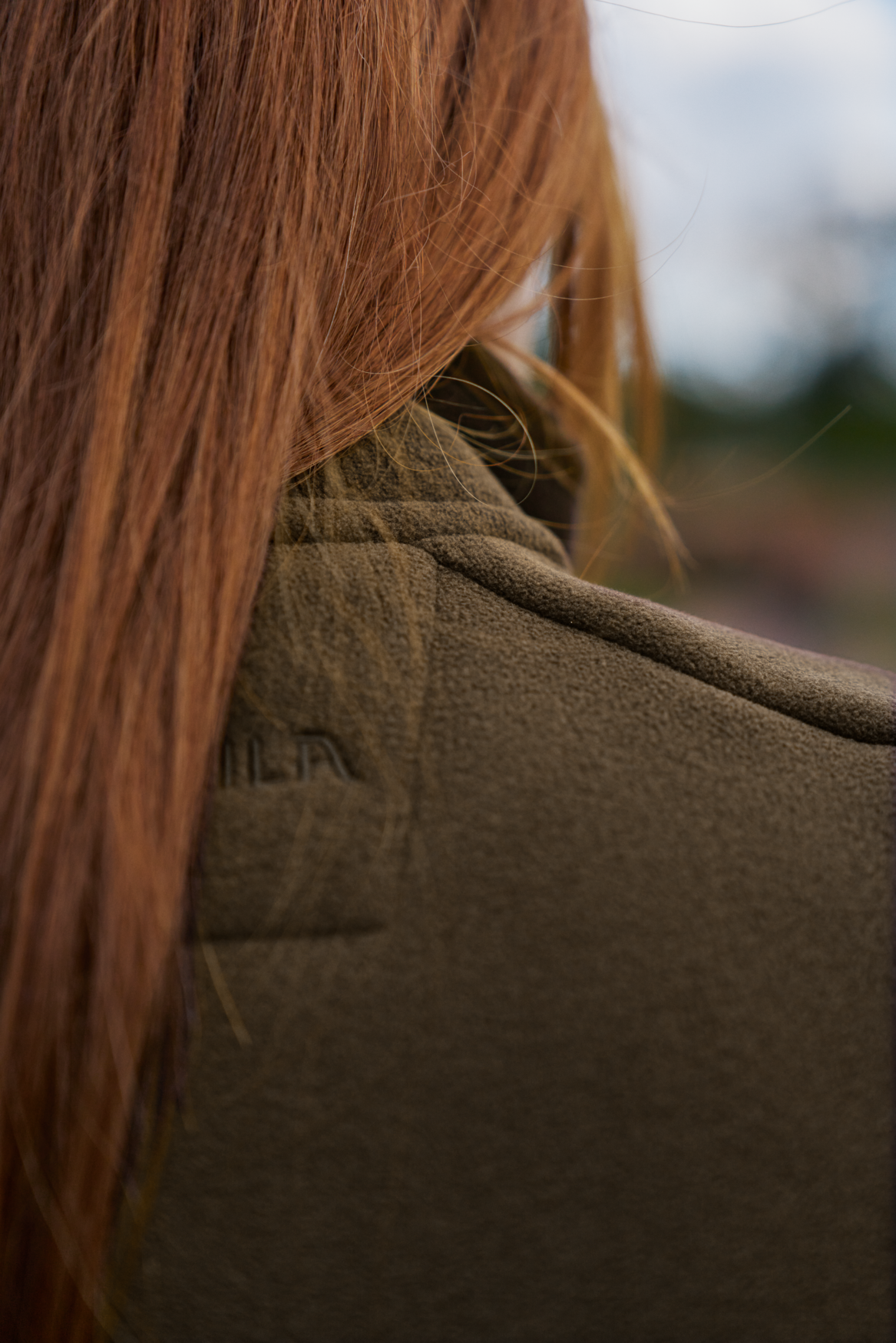 Sandhem sherpa fleece jacket W - Willow green