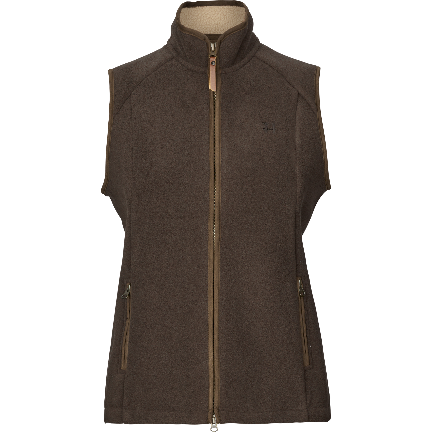 Sandhem Sherpa Fleecevest Kvinder - Demitasse brown