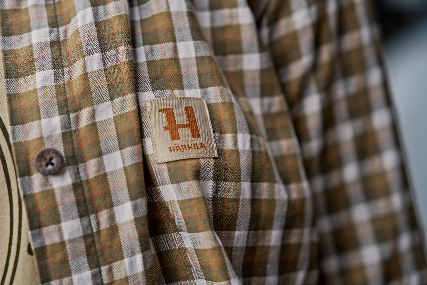 Härkila Fjell L/S-skjorte til kvinder - Dark olive check