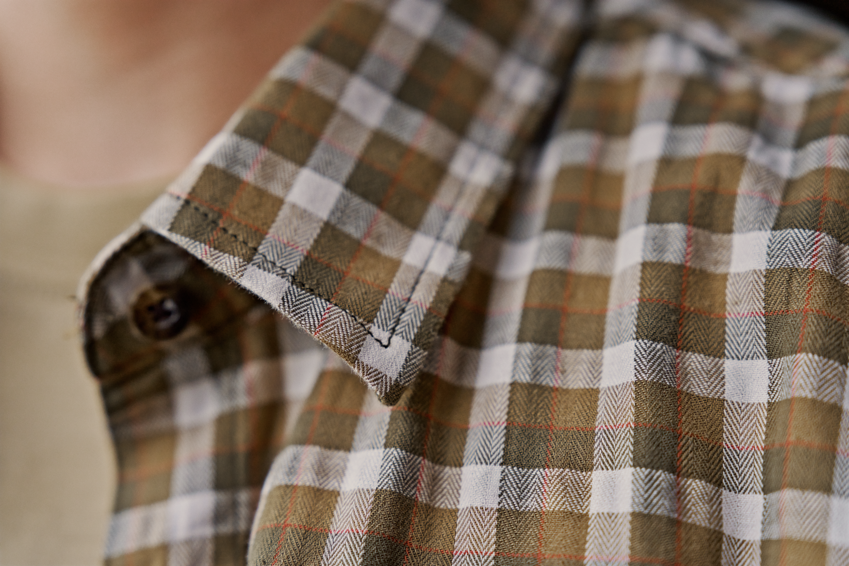 Härkila Fjell L/S-skjorte til kvinder - Dark olive check