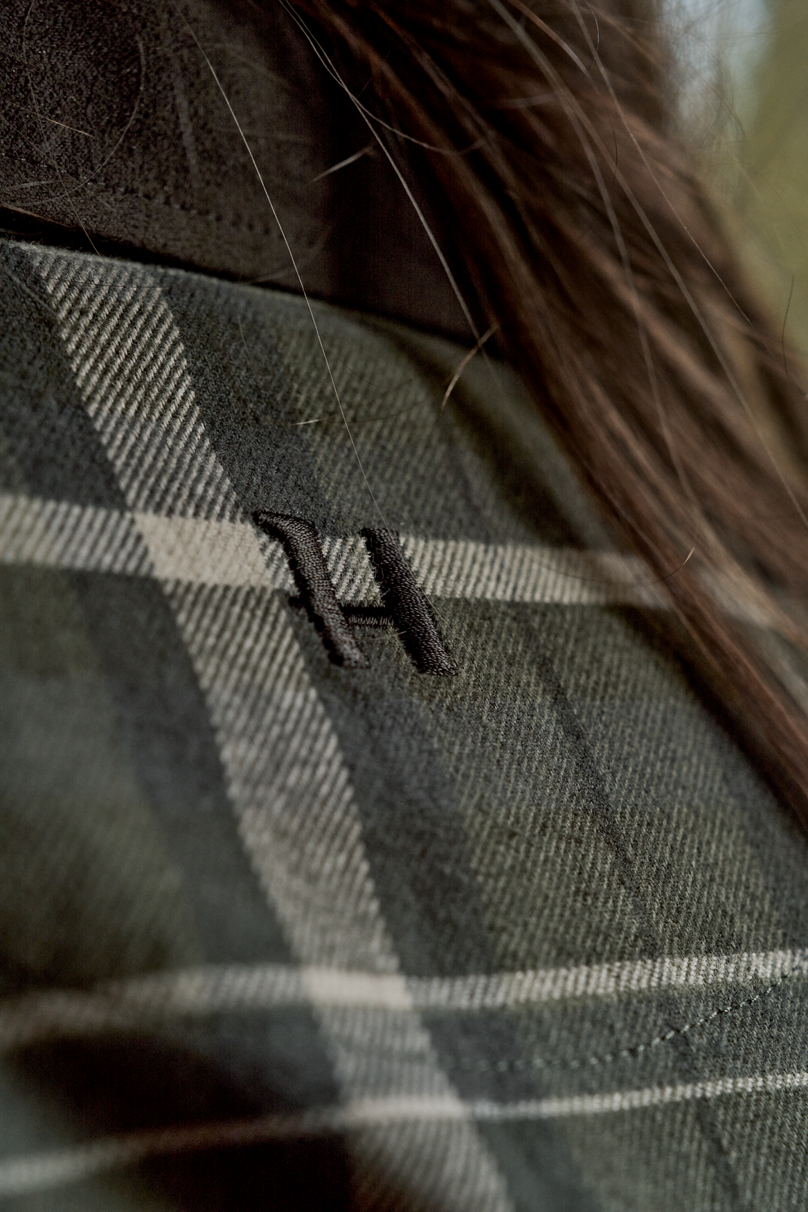 Pajala L/S shirt W - Olive check