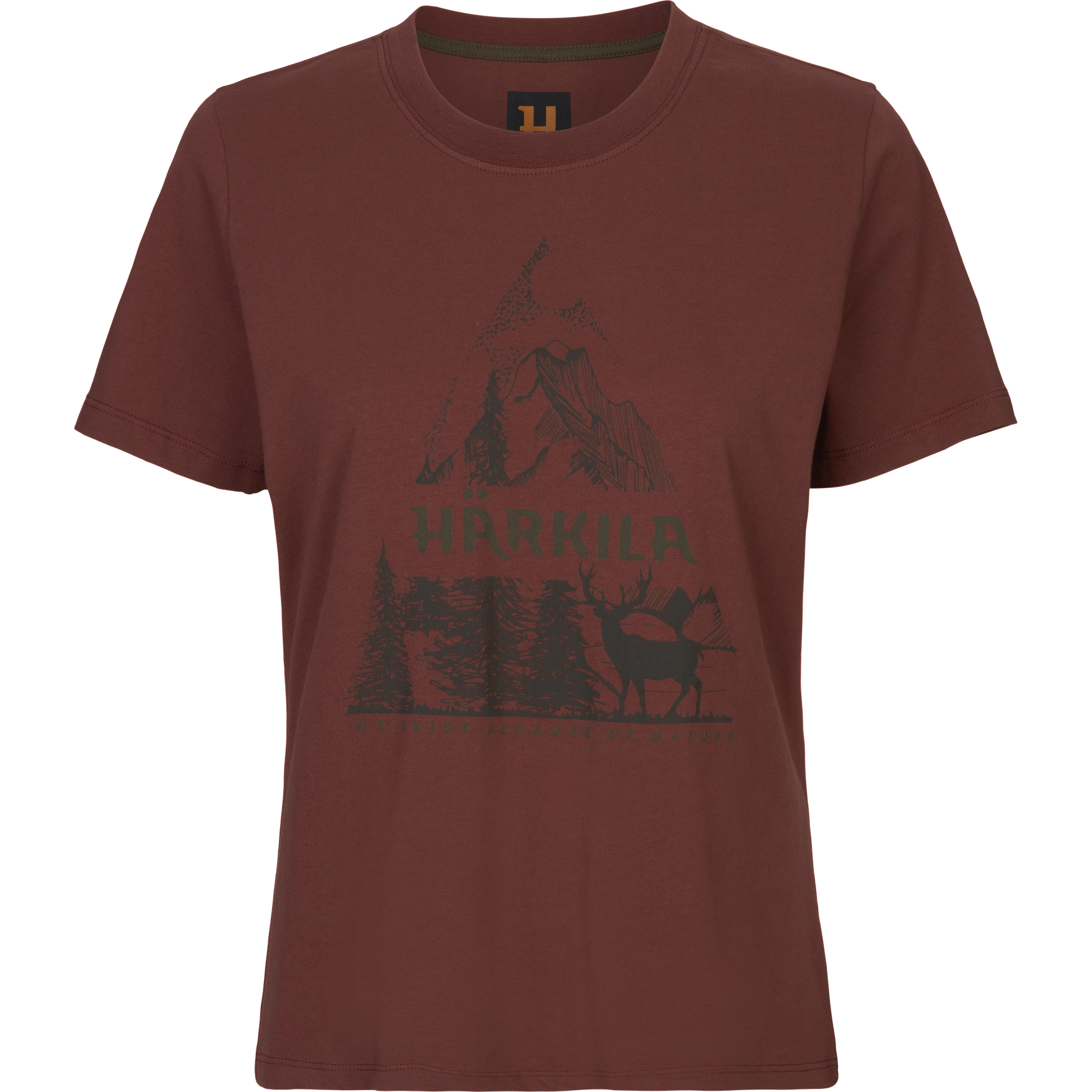 Härkila Nature S/S T-shirt W - Hot Chocolate