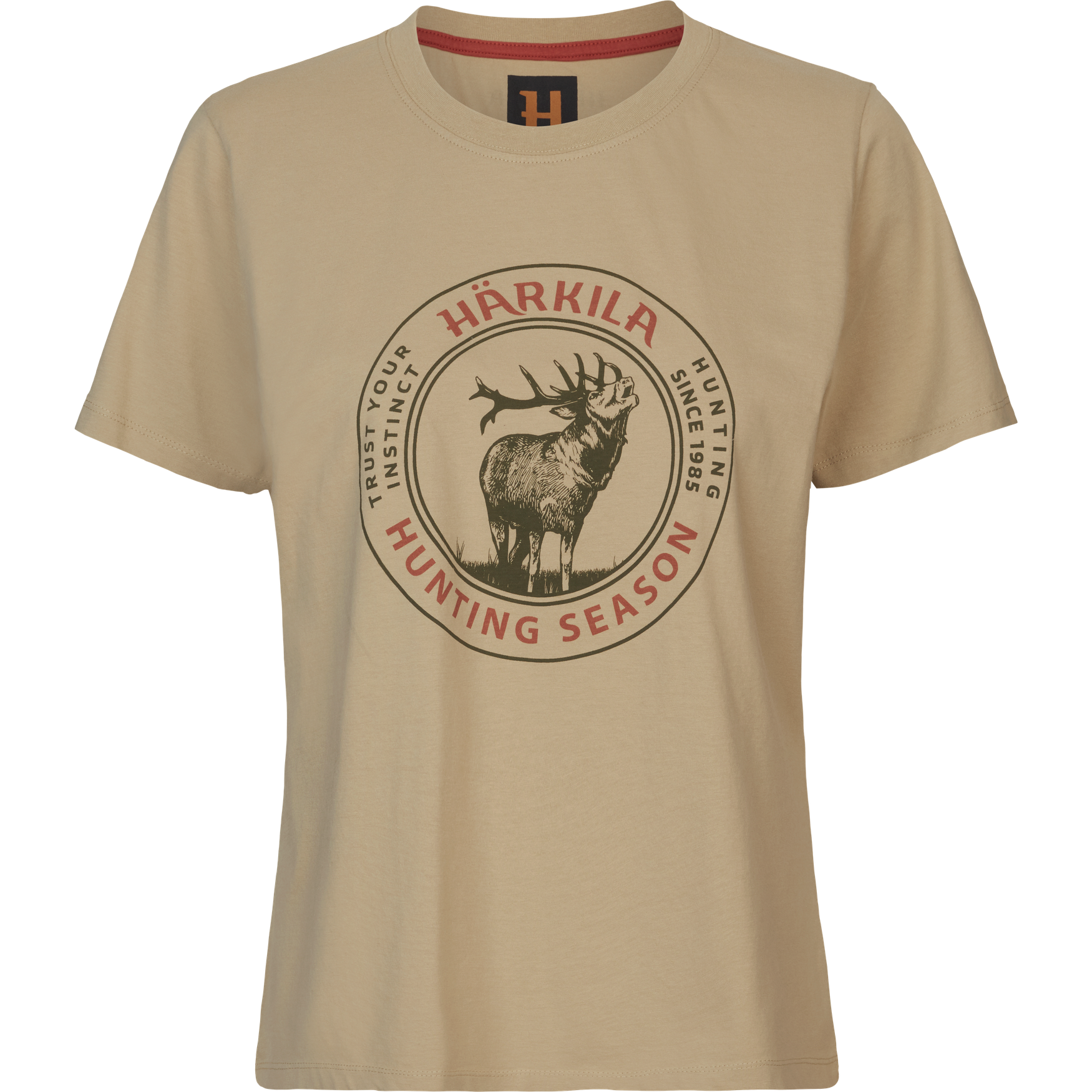 Härkila Stag Badge T-shirt Women - Sand
