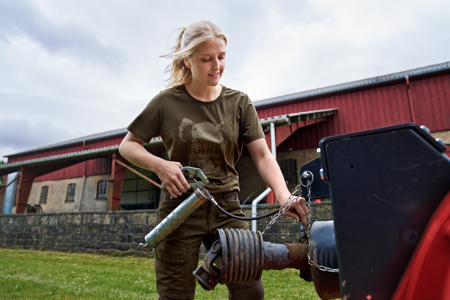 Härkila Wildboar S/S Tshirt W - Willow green