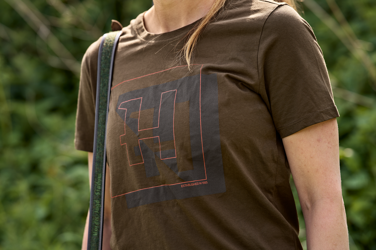 Härkila H-logo S/S t-shirt W - Willow green
