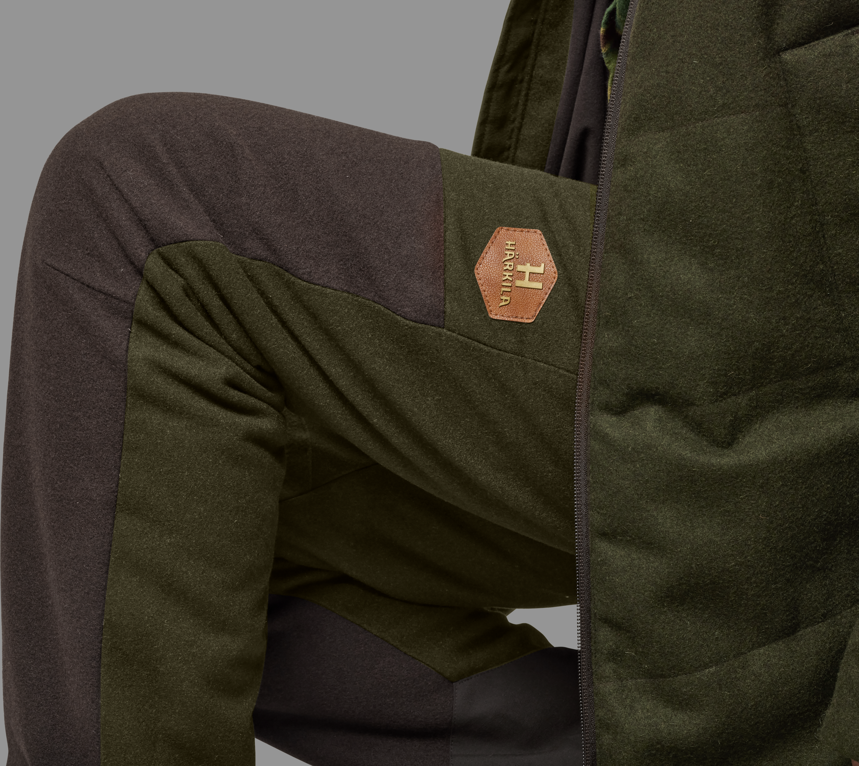 Metso Winter trousers Women - Willow green/Shadow brown