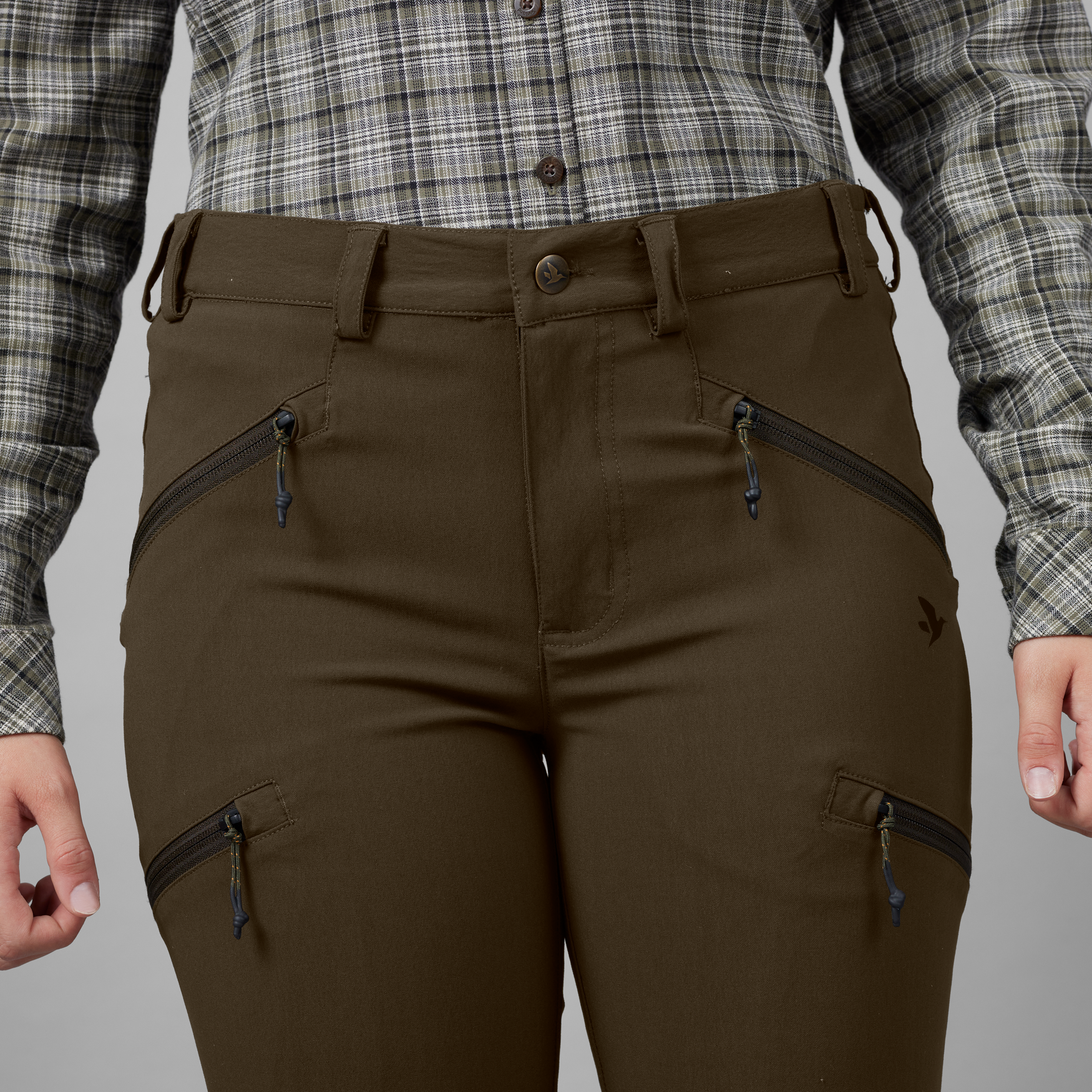 Larch stretch bukser Women - Pine green
