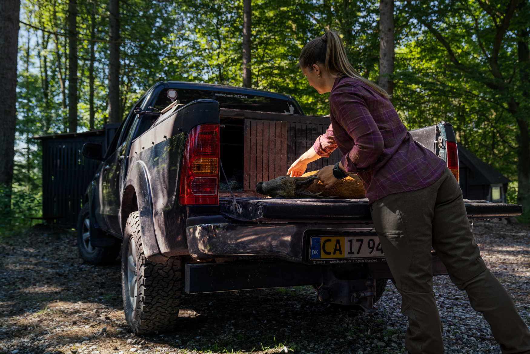 Larch membrane trousers Women - Pine green