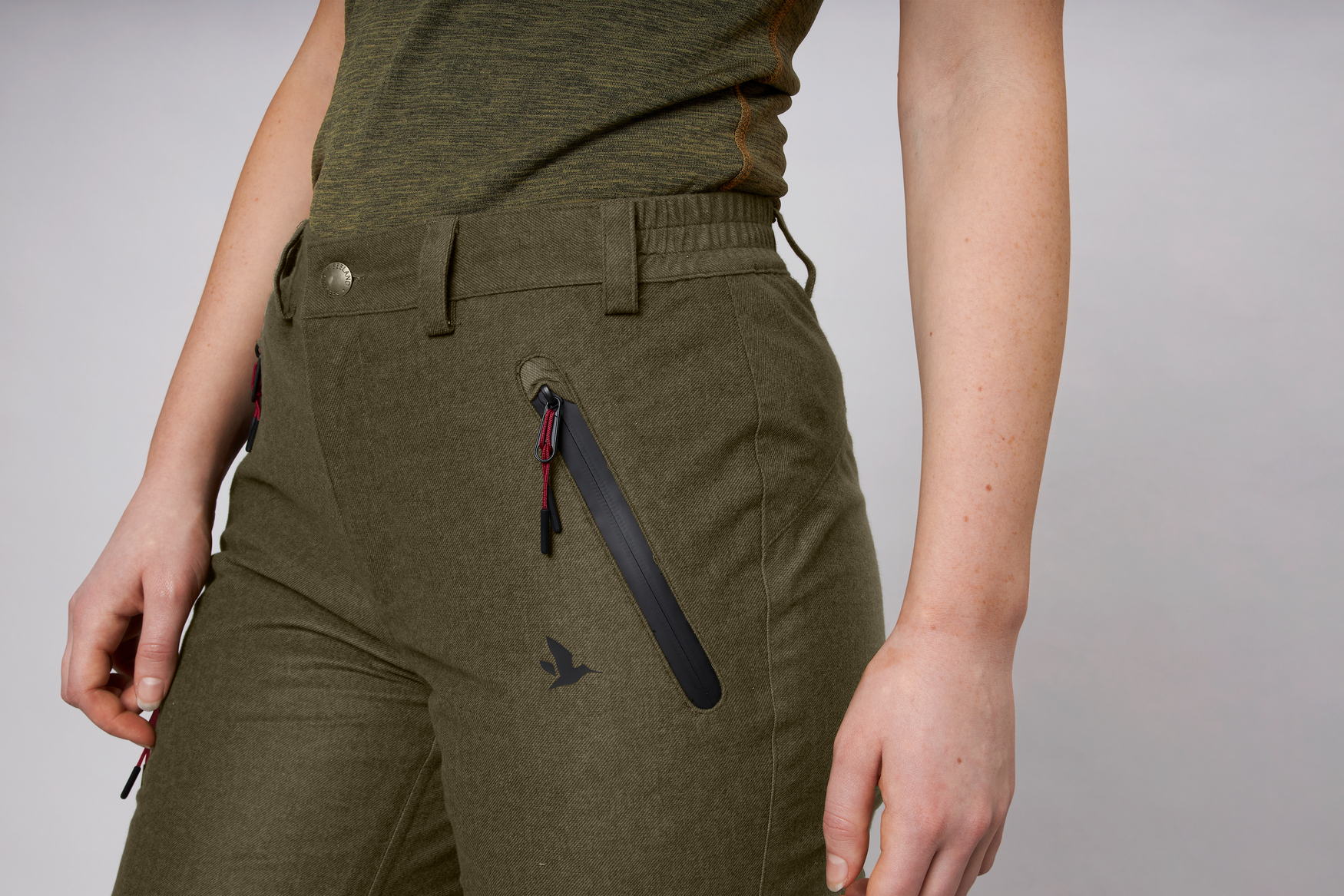 Avail Women Byxor - Pine green melange
