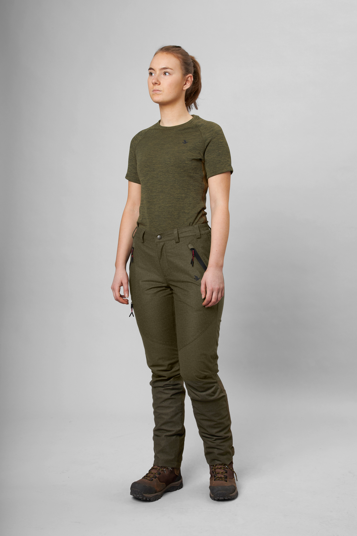Avail Women Byxor - Pine green melange