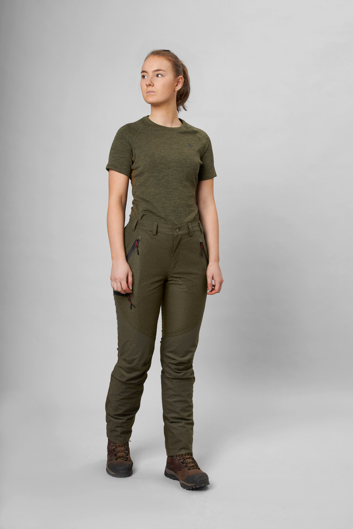 Avail Women Byxor - Pine green melange