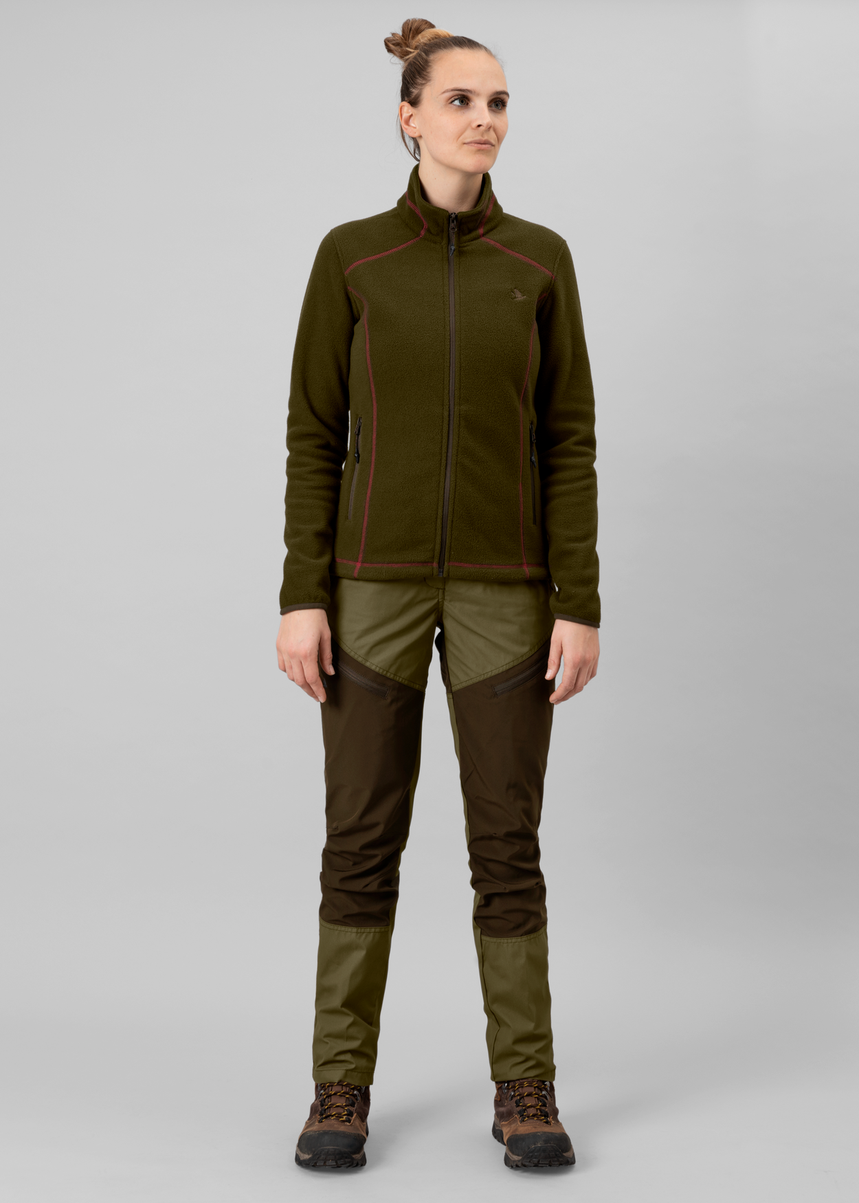 Rosalie Trousers - Duffel green/Pine green