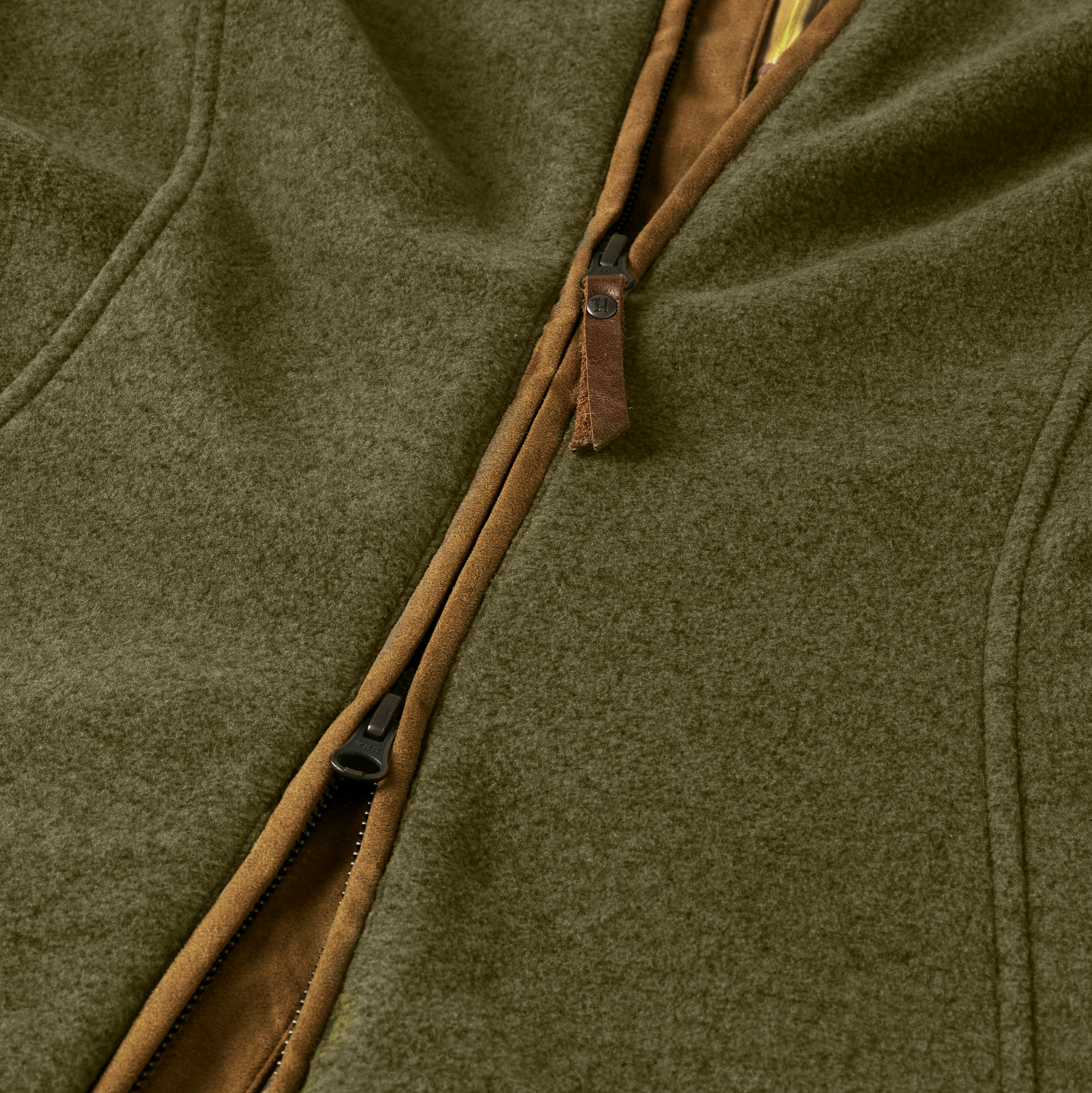 Sandhem Lady fleece vest - Dusty lake green melange