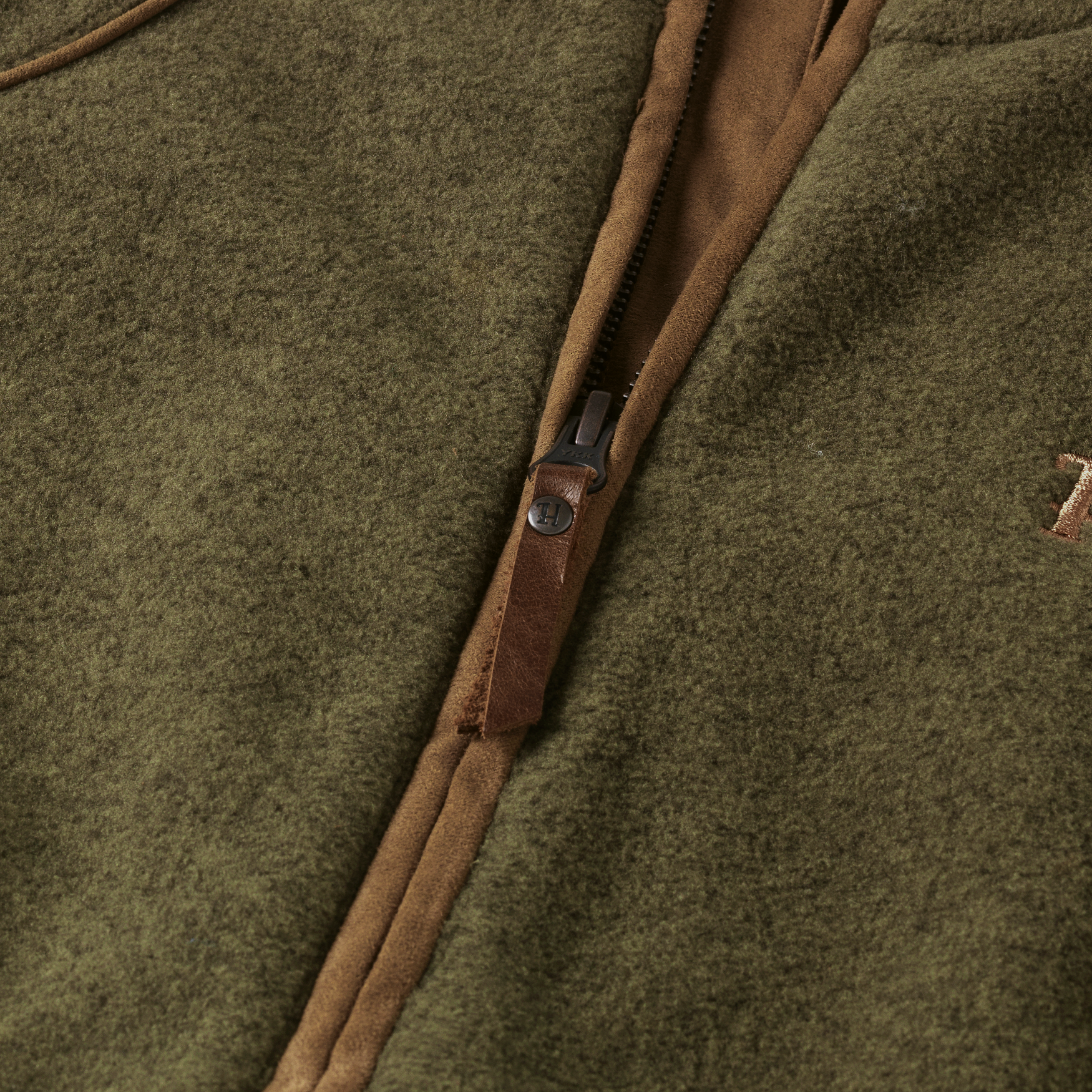 Sandhem Lady fleece vest - Dusty lake green melange