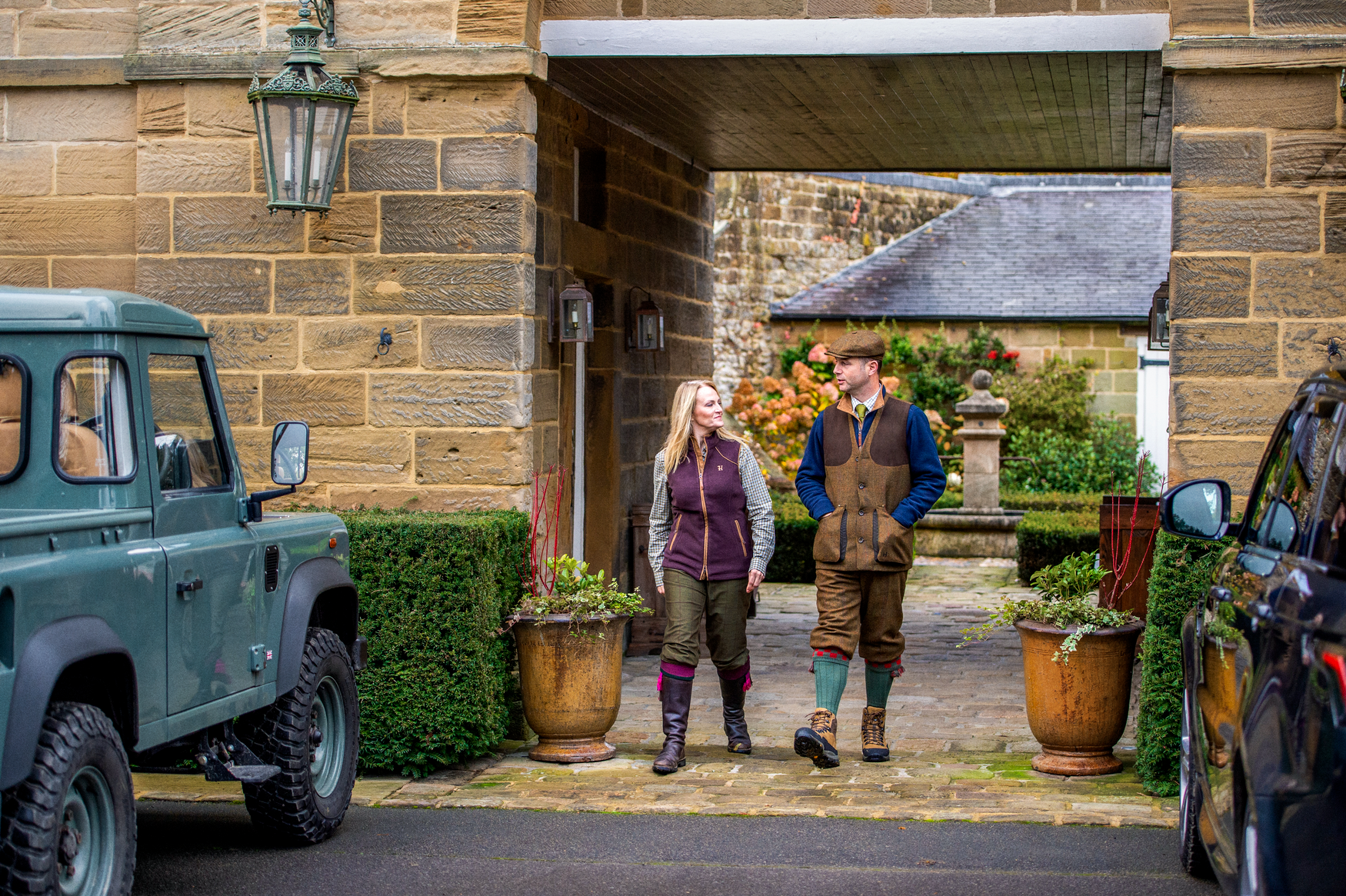 Sandhem Lady fleece vest - Dark port melange