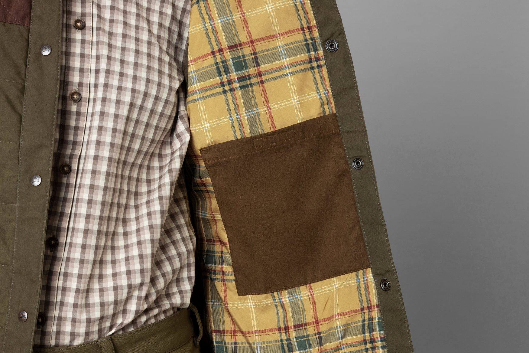 Retrieve waistcoat Women - Dark warm olive/Burgundy