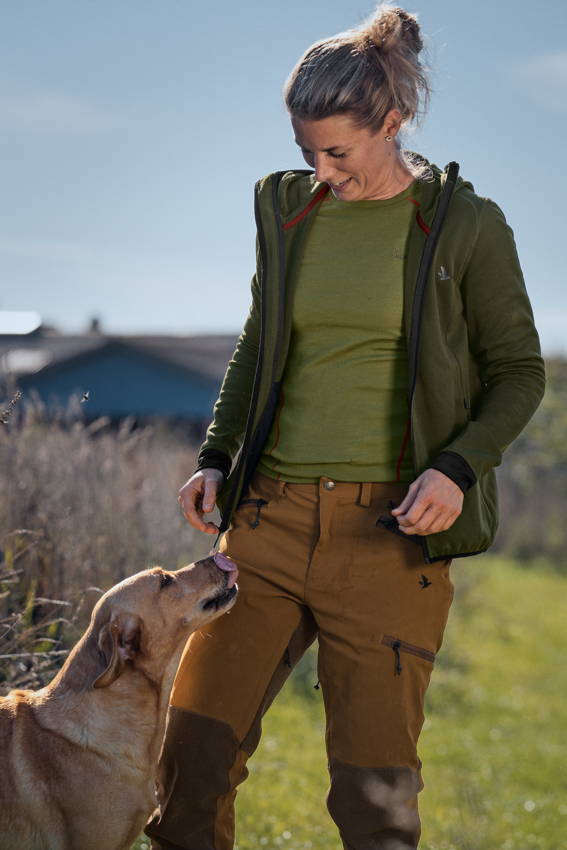Power fleece Women - Pine green