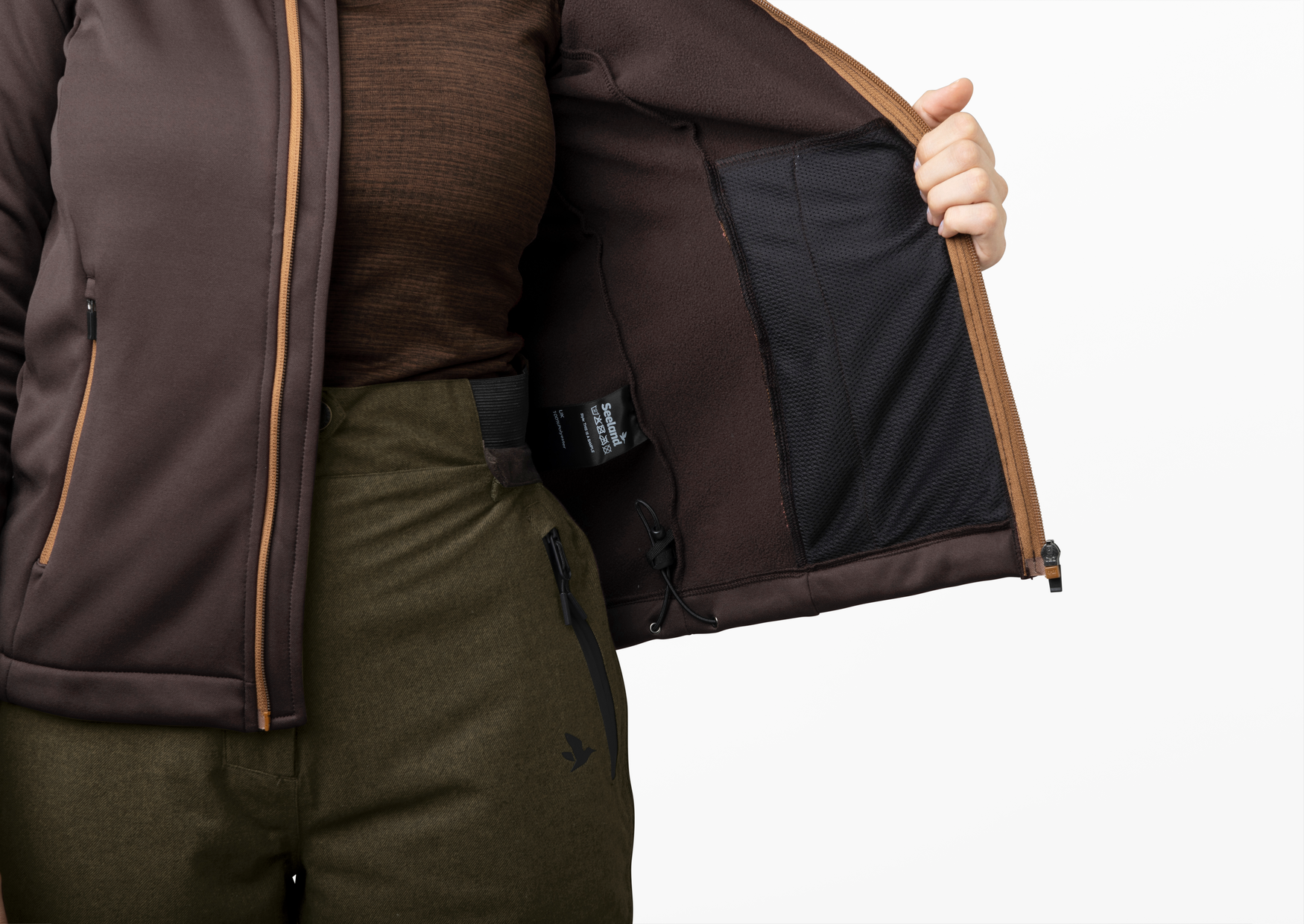 Emily fleece Women - Dark brown