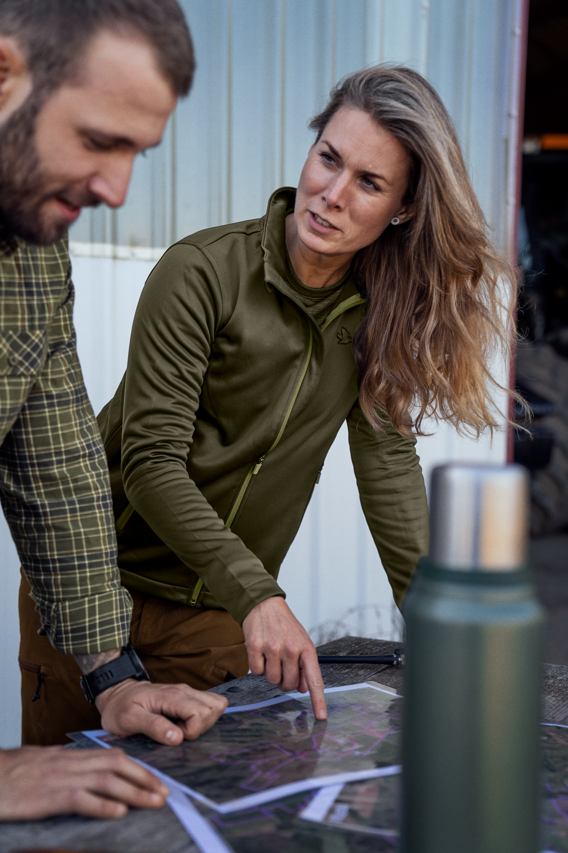 Emily fleece Women - Pine green