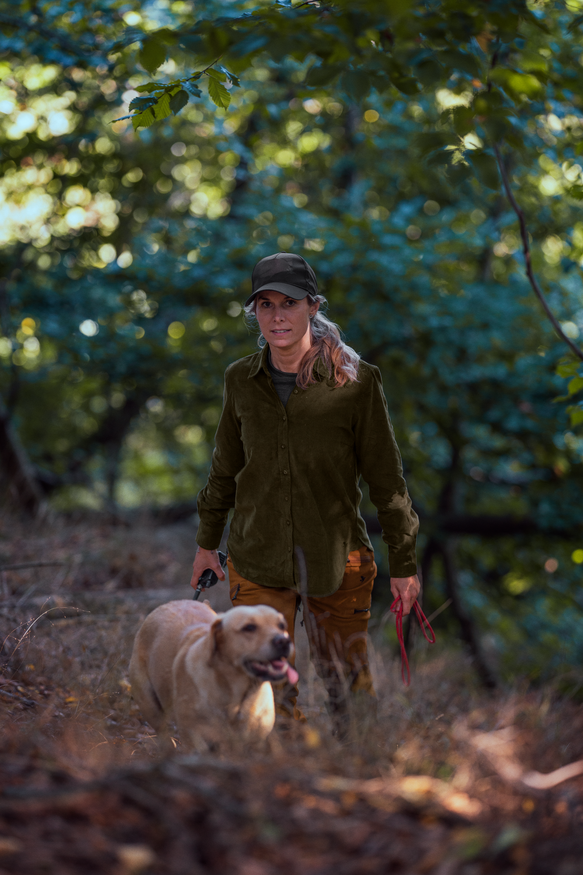 Olivia shirt Women - Pine green