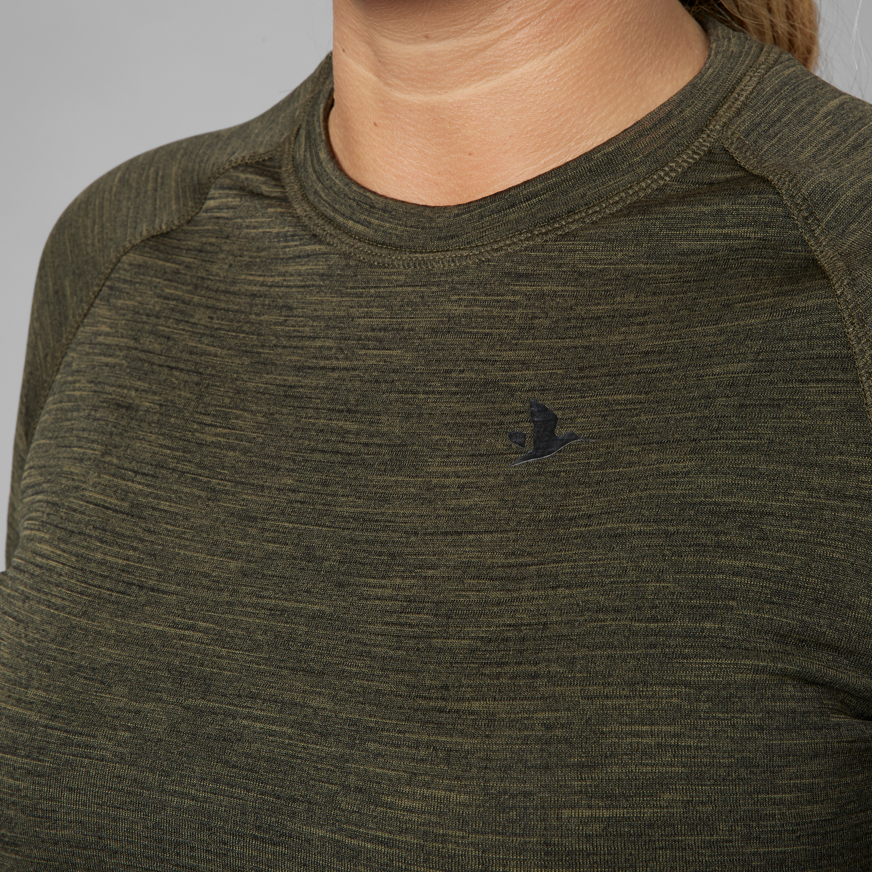 T-shirt Active L/S Women - Pine green