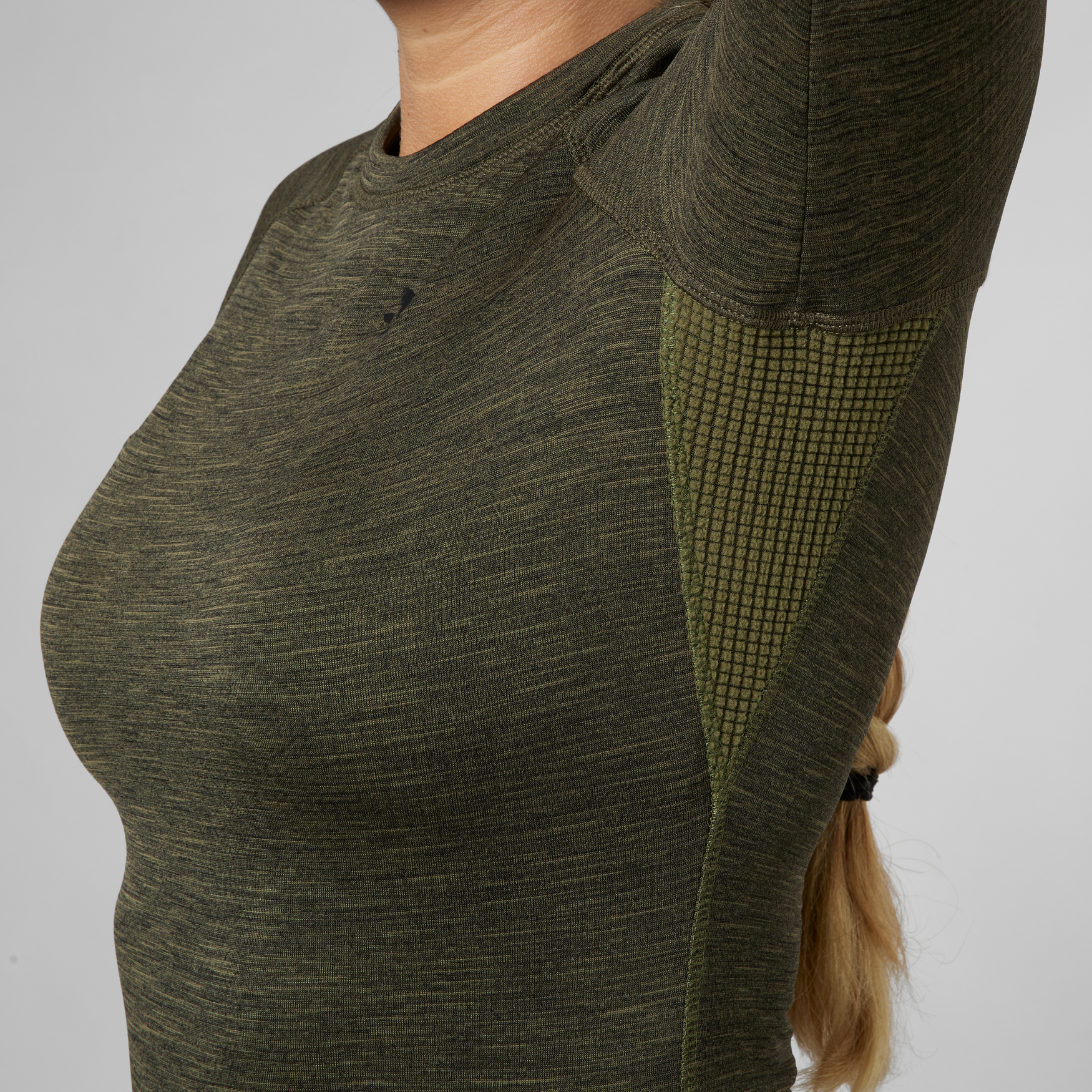 T-shirt Active L/S Women - Pine green