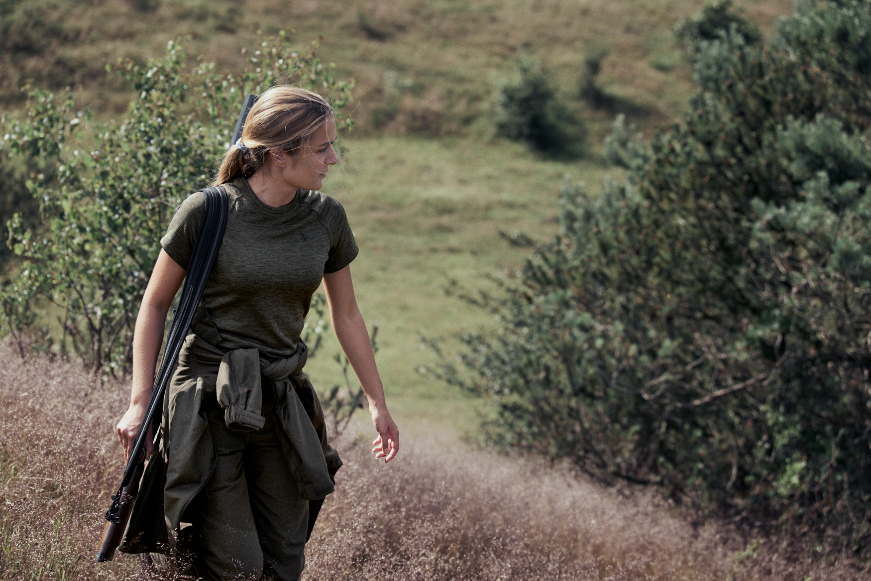 Active S/S T-shirt Women - Pine green