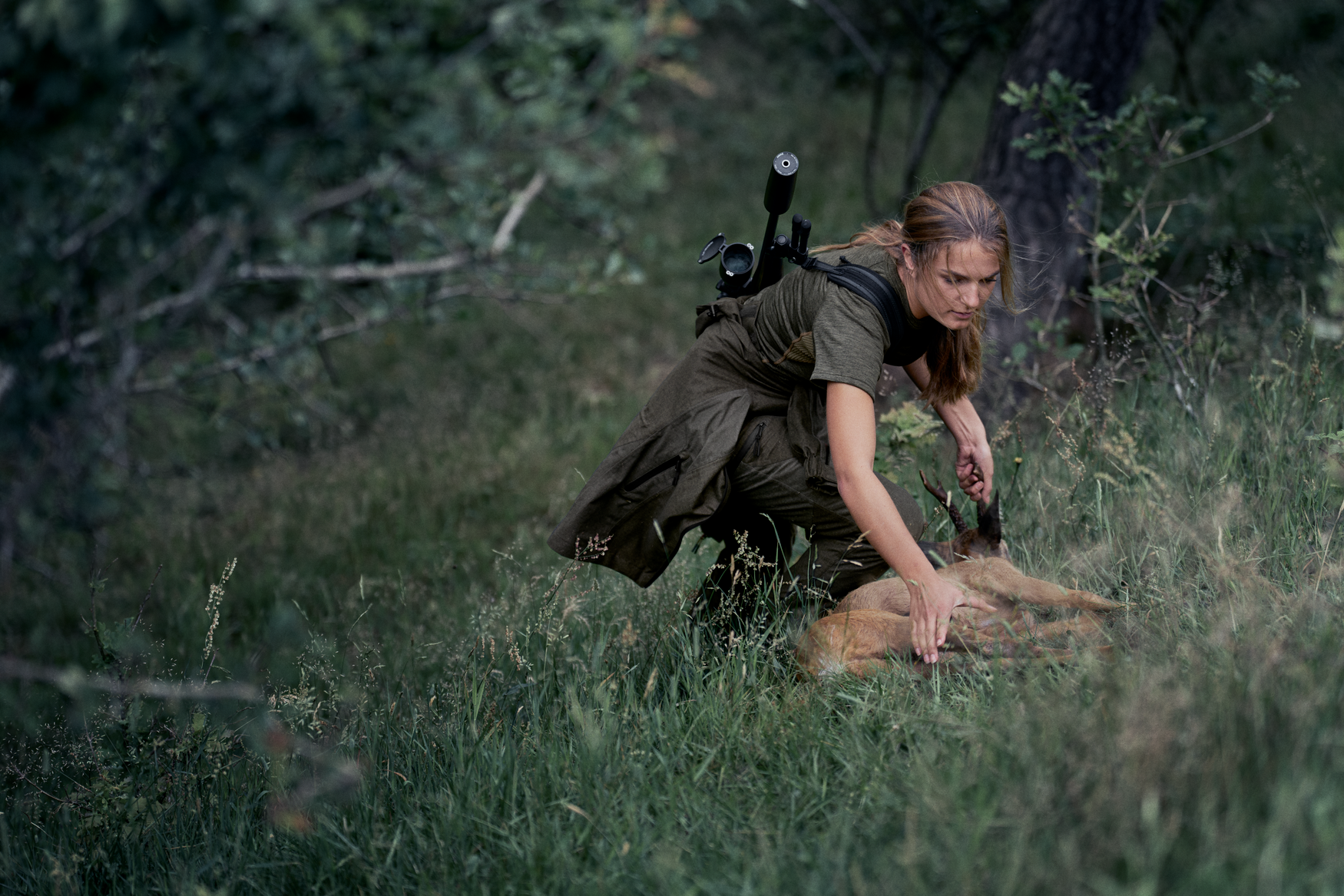 Active S/S t-shirt Women - Pine green