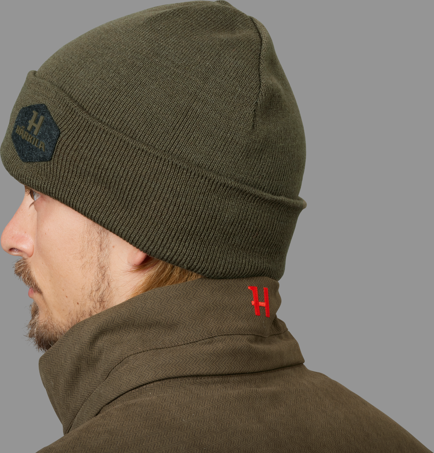 Driven Hunt reversible hue - Willow green