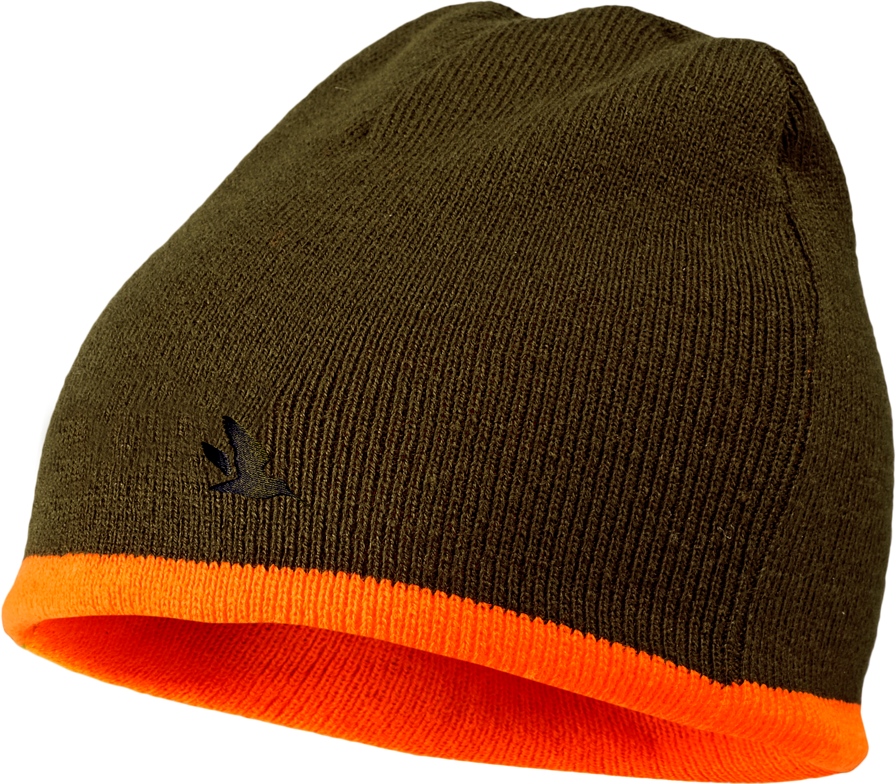 Bonnet beanie Ian Reversible - Hi-vis orange/Pine green